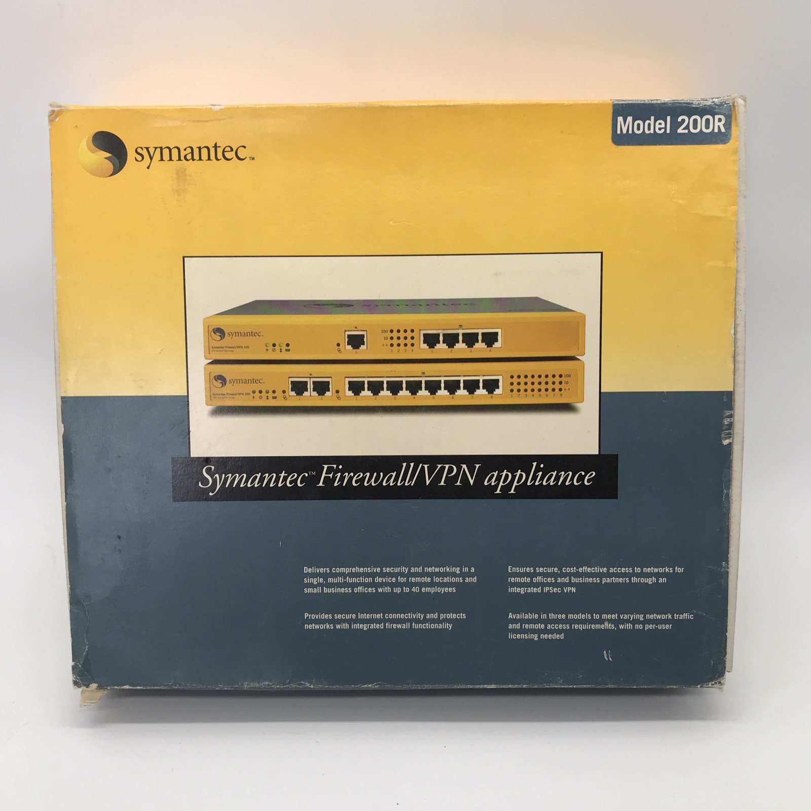 Symantec Firewall/VPN 200 Appliance Model 16-95-00032 00-160800-120