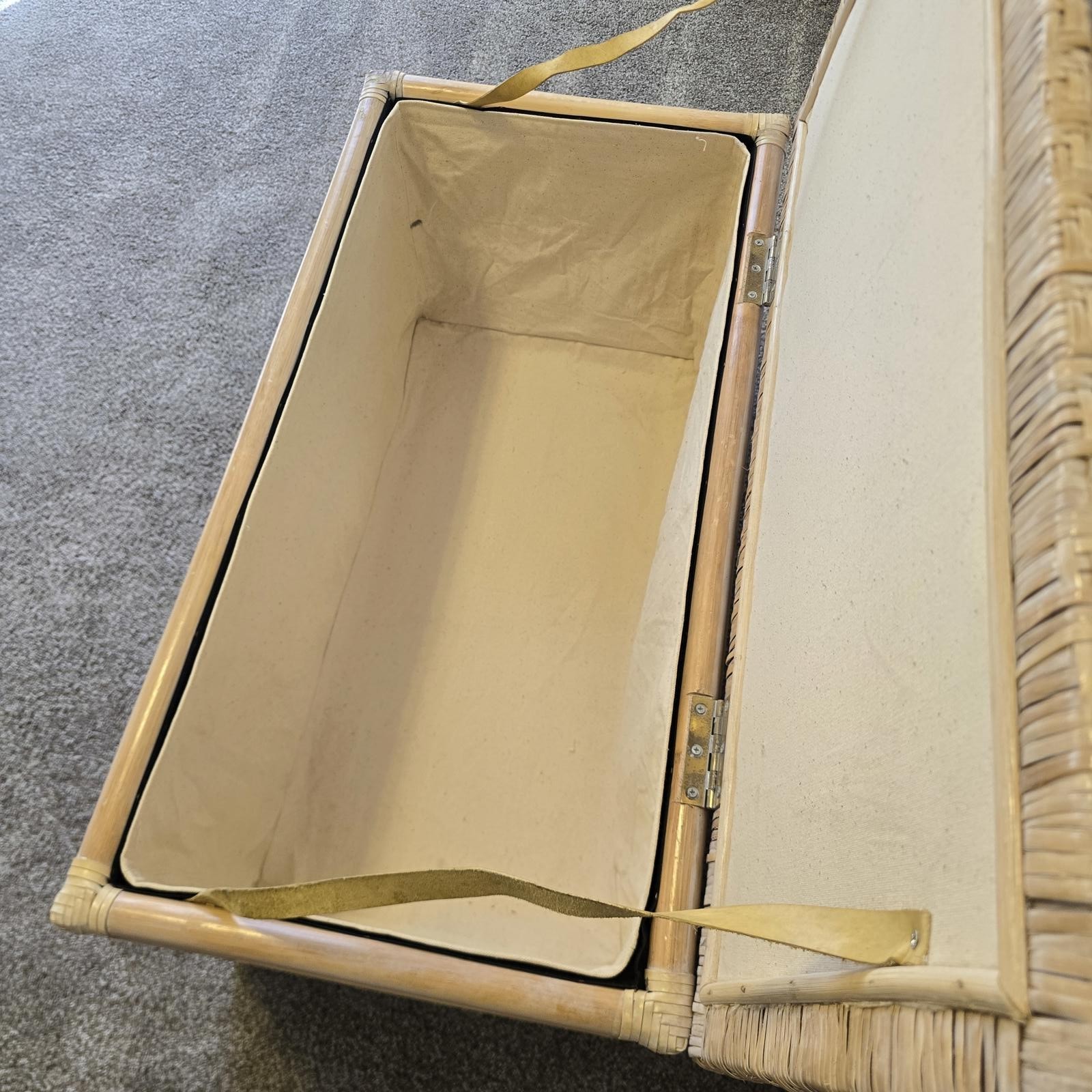 Vintage Rattan Sun and Moon Chest