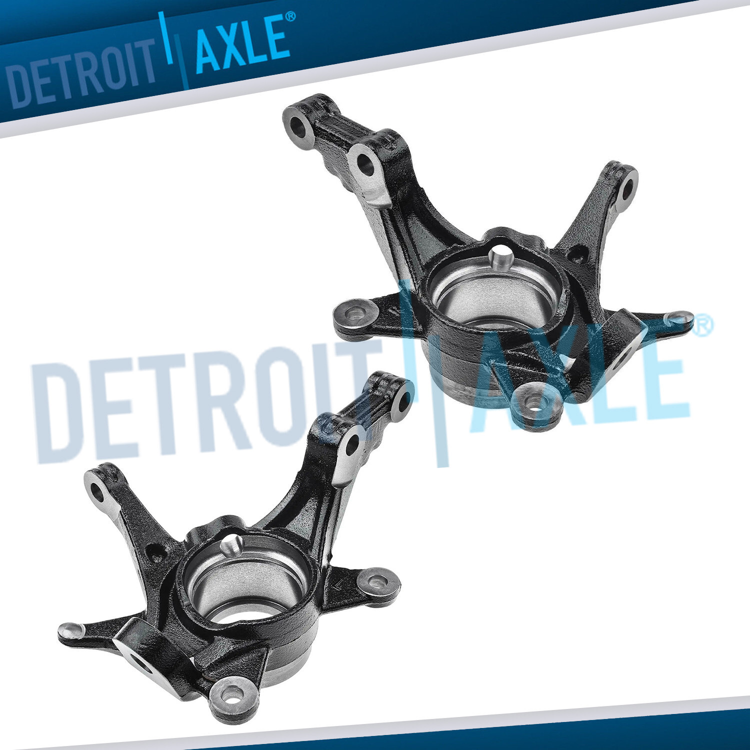 Front Driver Passenger Side Steering Knuckles for Hyundai Accent Dodge Attitude