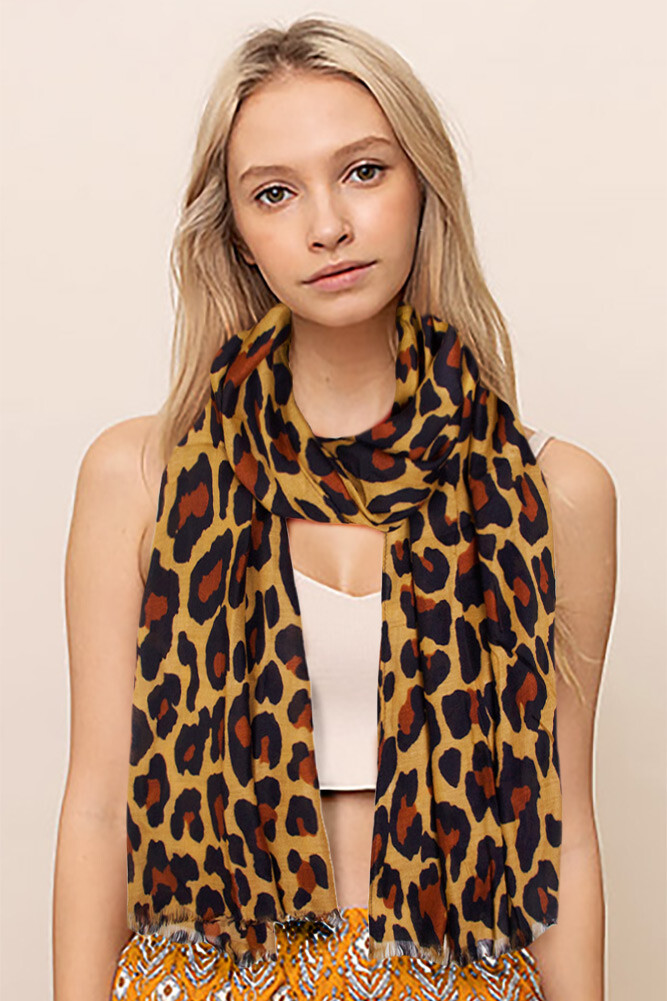ScarvesMe Best Sexy Women Fashion Animal Print Cheetah Leopard Oblong Scarf