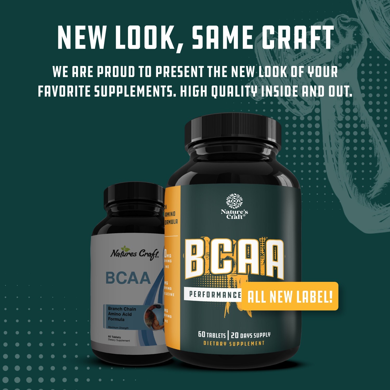 Branch Chain Amino Acids Supplement - Vegan BCAA Capsules Post Workout Muscle