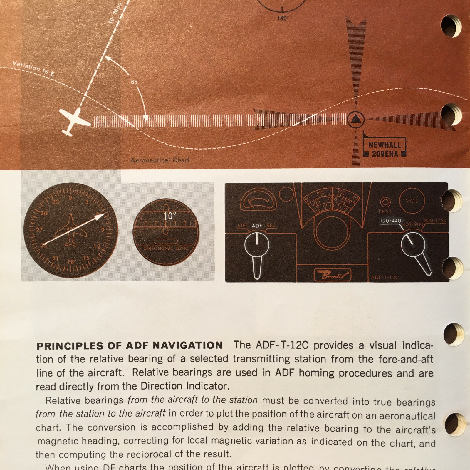 Bendix ADF-T-12C Pilot's Guide Manual