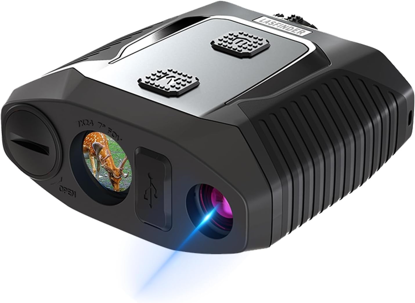 NEW Hunting / Golf Range Finder with 2200 Yard Range  7X Magnification With Case