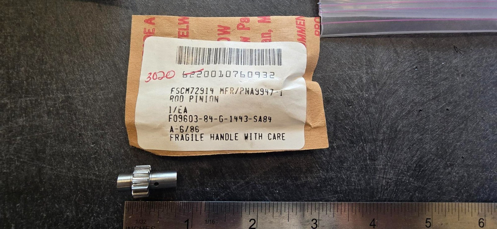 GRIMES AEROSPACE ROD PINION A9947-1 3020-01-076-0932