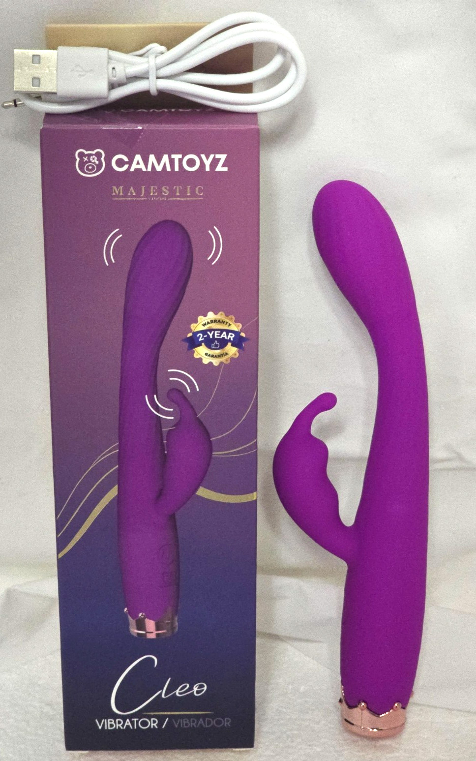 CLEO by MAJESTIC CAMTOYZ  Rechargeable G-SPOT Stimulation Vibrator (CT-JVB168)