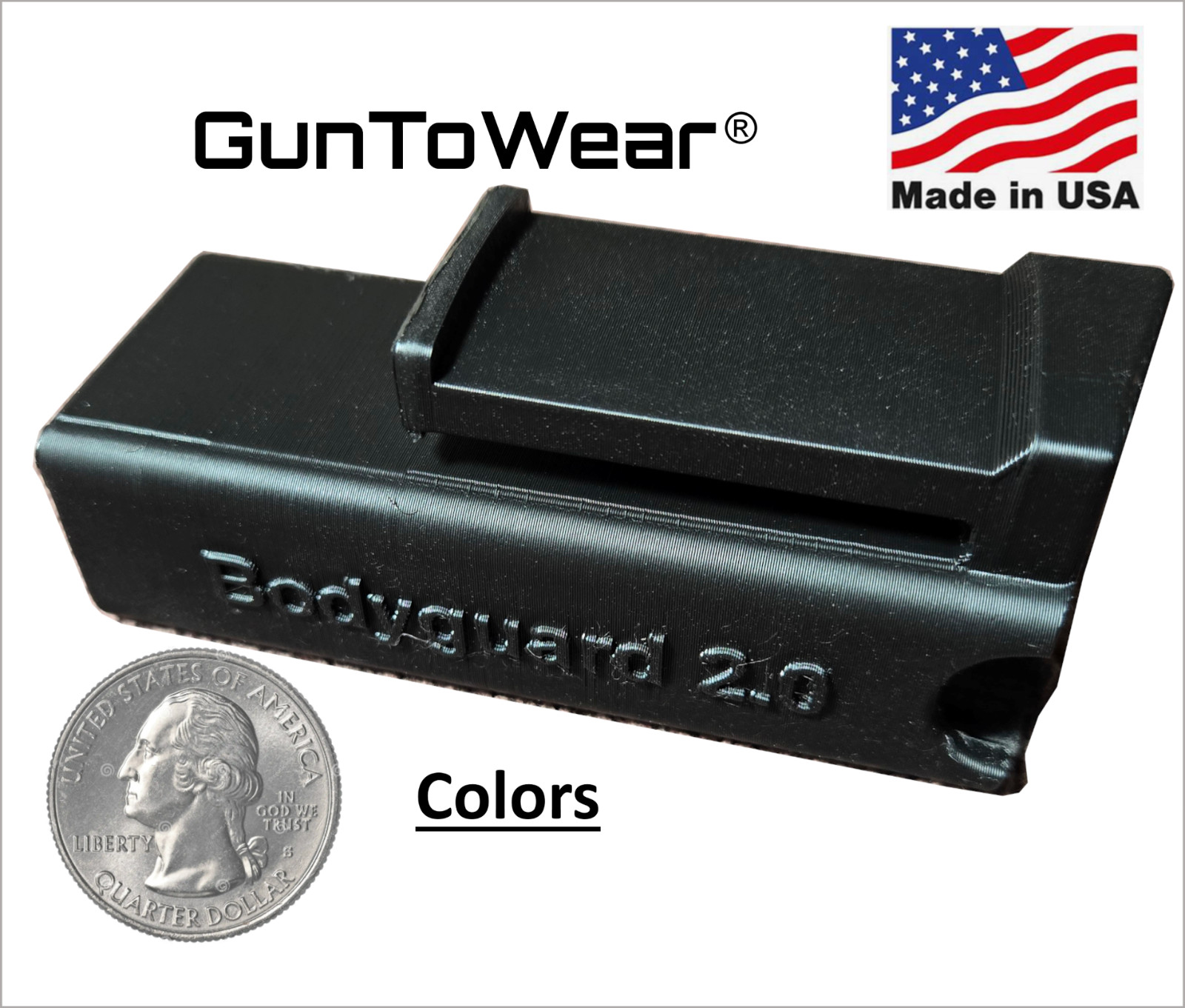 Holster for S&W Bodyguard 2.0 Mag Magazine Pouch IWB Conceal Carry. Made in USA