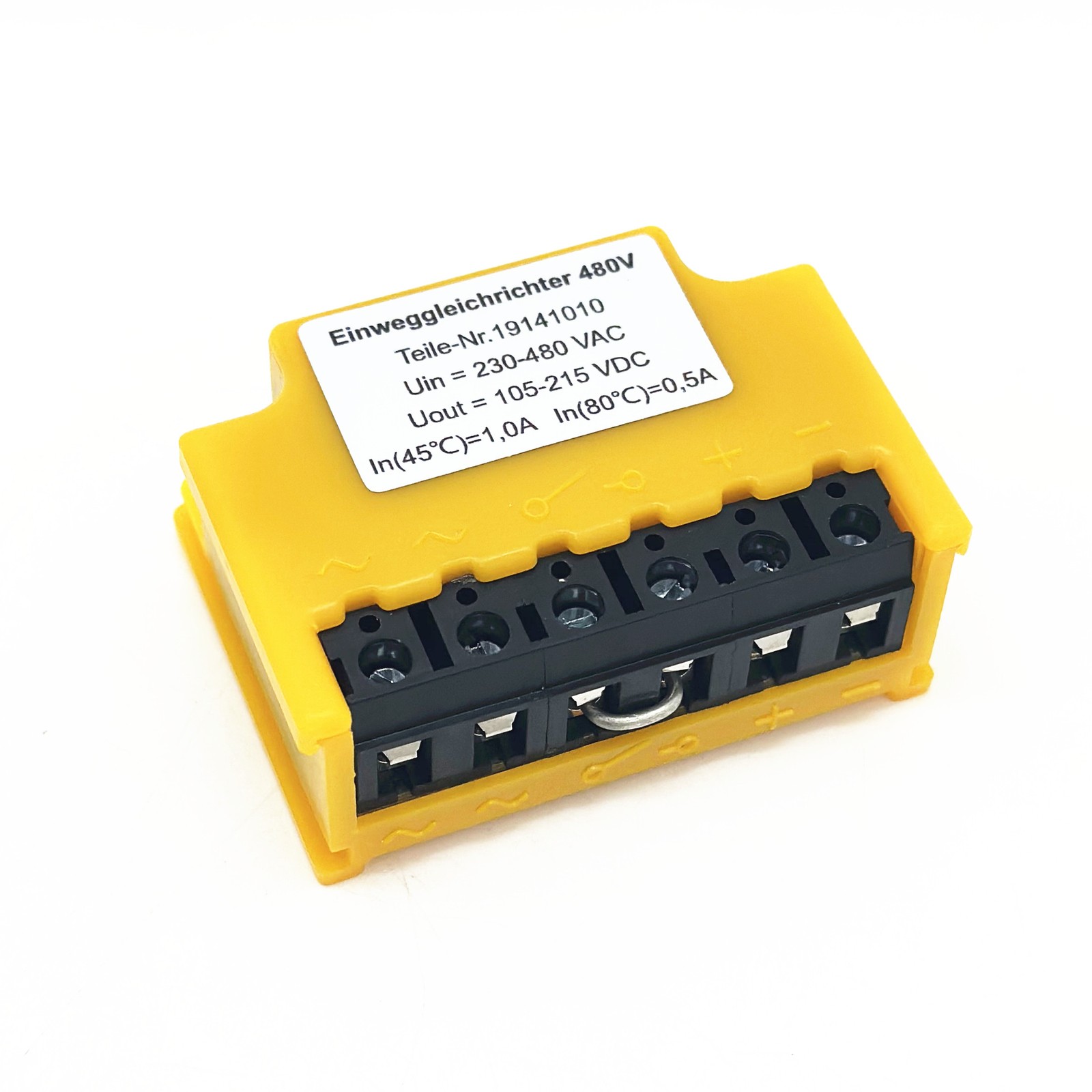 Einweggleichrichter 19141010 230...480VAC 105..215VDC Half-Wave Rectifier