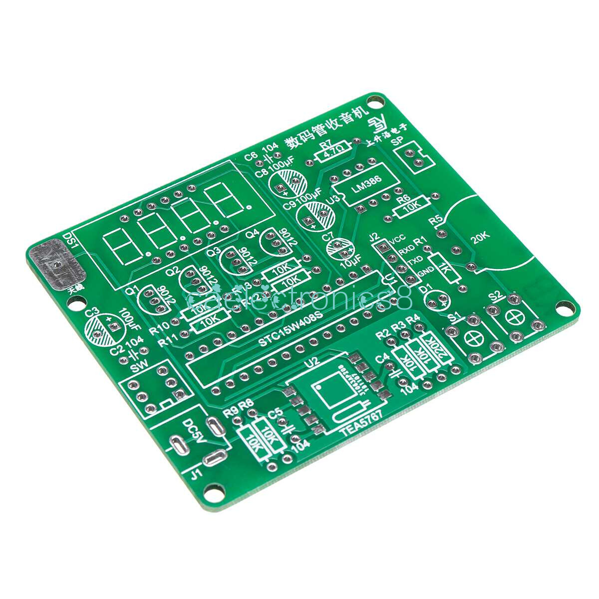 DIY DC4.5-5.5V 87.5-108MHZ Digital Tube Display FM Digital Radio Electronic