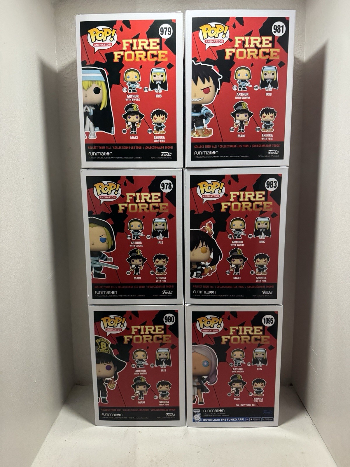 Full Glow 6-Pack Fire Force Funko Pop!