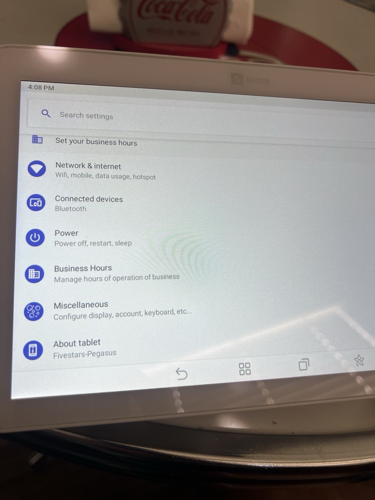 SumUp POS Customer Touchscreen Terminal White - No Card Reader