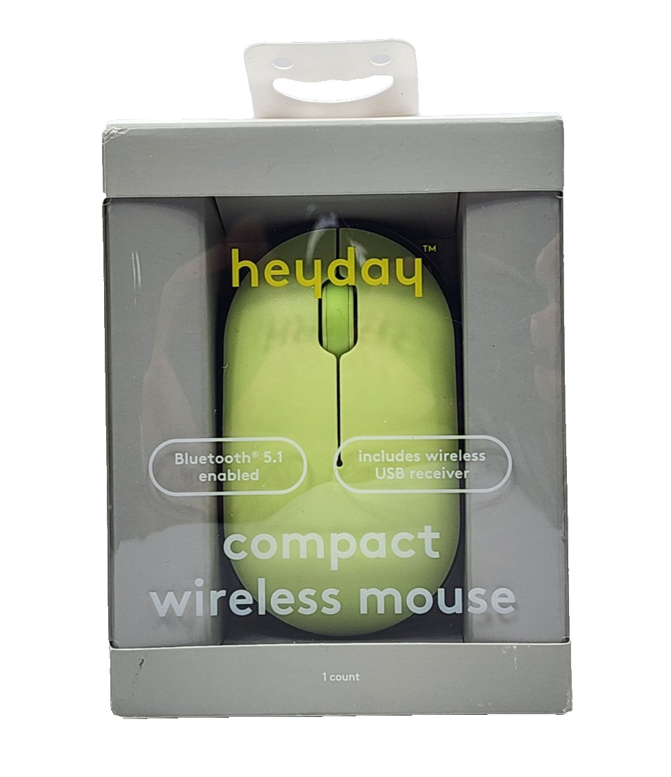 Heyday Compact Wireless Mouse Bluetooth enabled - Pastel Lime ( NEW )