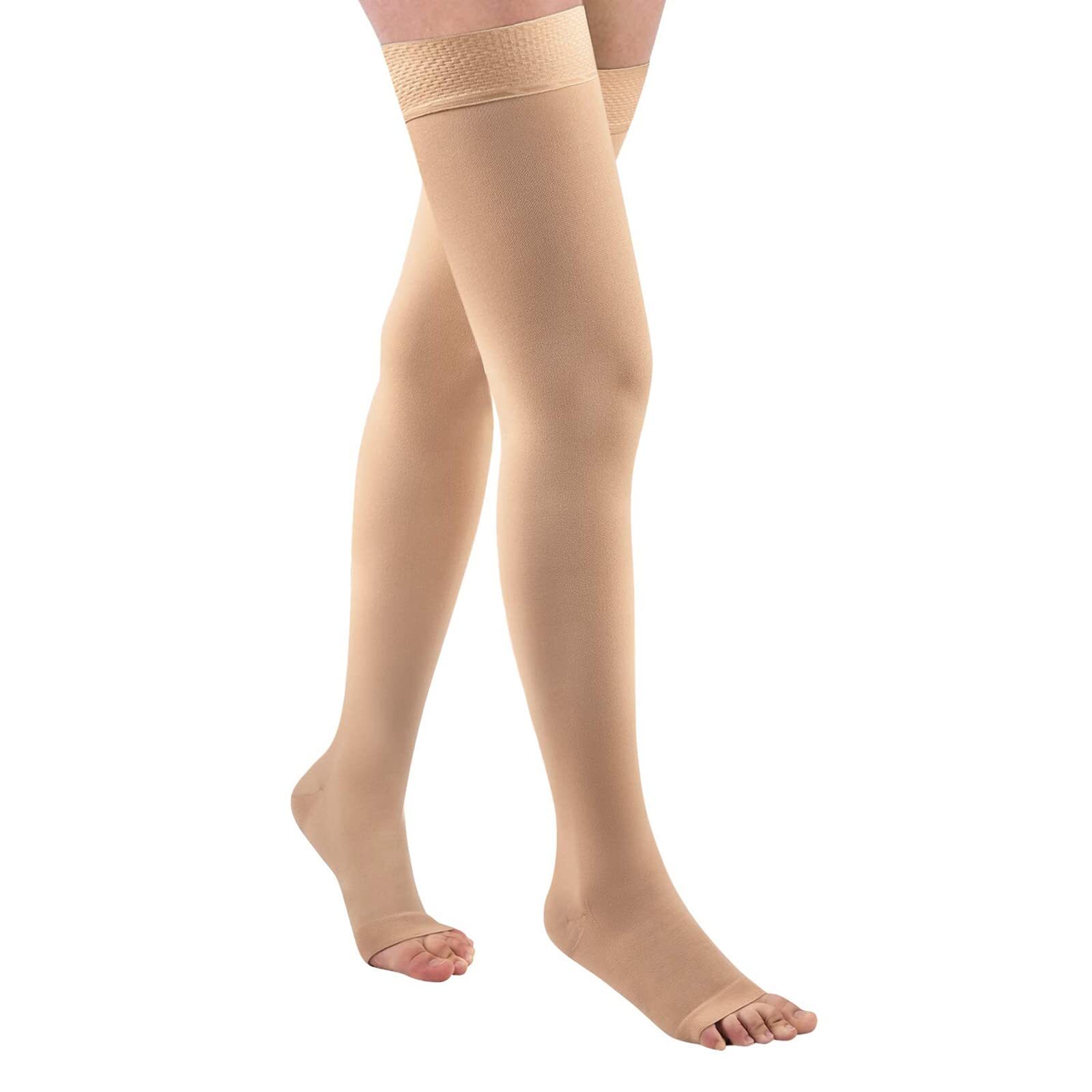 Thigh High 20-32 mmHg Compression Stocking Toeless Compression Socks for wome...