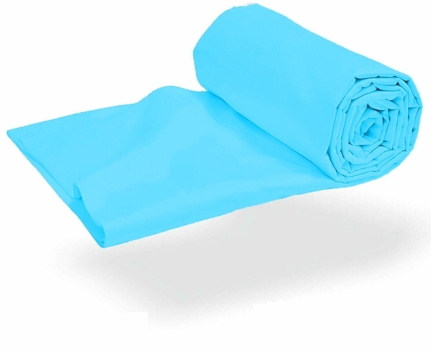 Extra Depth Pocket 1000 TC/1200 TC Organic Cotton Aqua Blue Solid Select Item