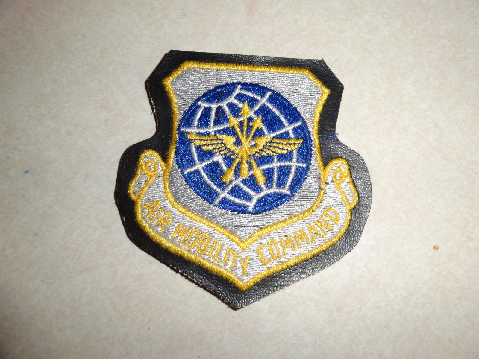 US MILITARY PATCH US AIR FORCE AIR MOBILITY COMMAND HOOK BACK LARGER 4 INCHES