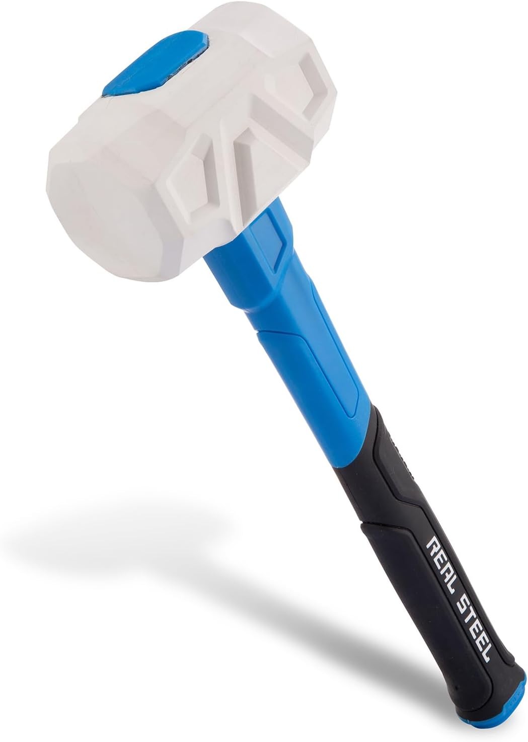 Real Steel Rubber Mallet Hammer 32 OZ White with 32 Oz,