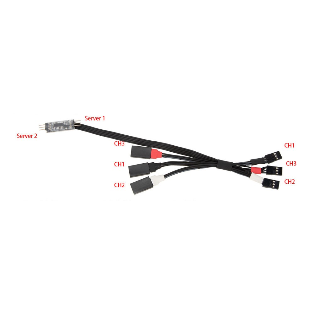 RC Car Conversion Spare Parts 4WS Servo Control Cable For SCX24 TRX4M SCX10