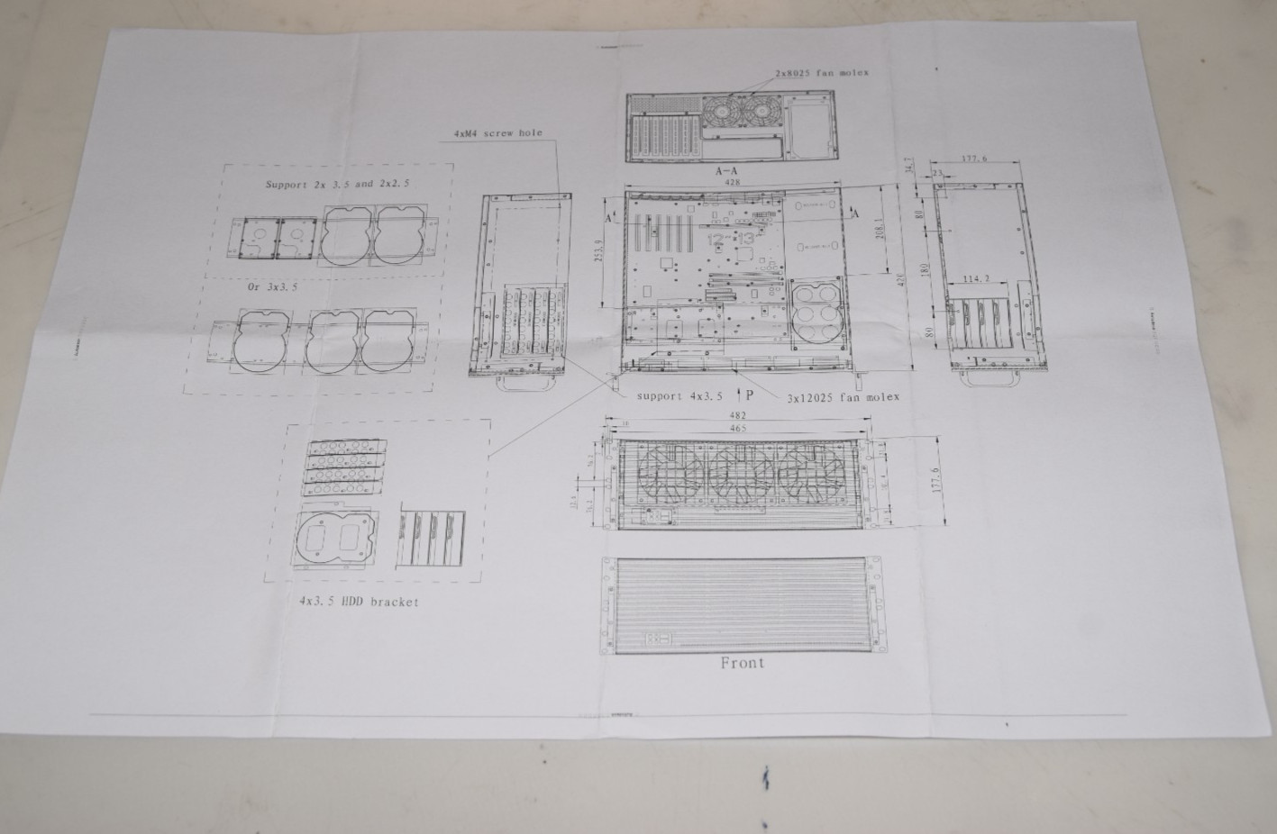 N442L Rack Mount Server Chassis Case (New)