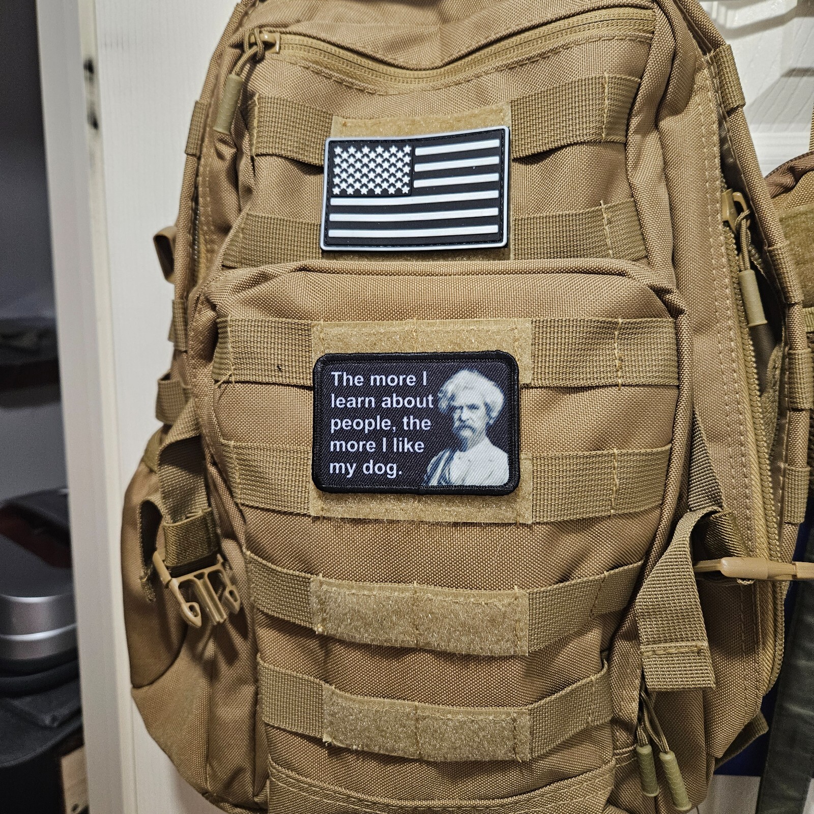 The more I learn about people, the more I like my do 2"x3" hook & loop patch