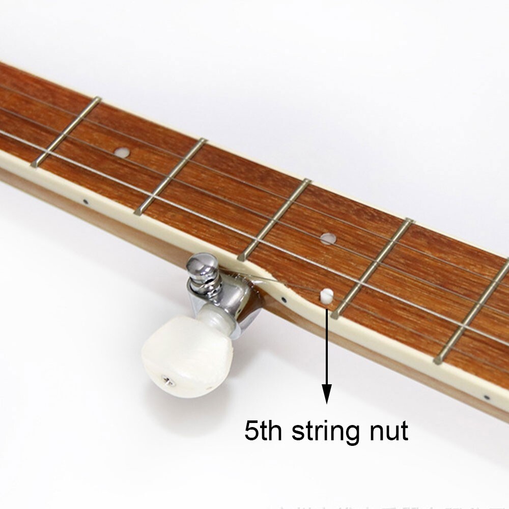 Bone banjo top nut & fifth string nut for 5 string banjo