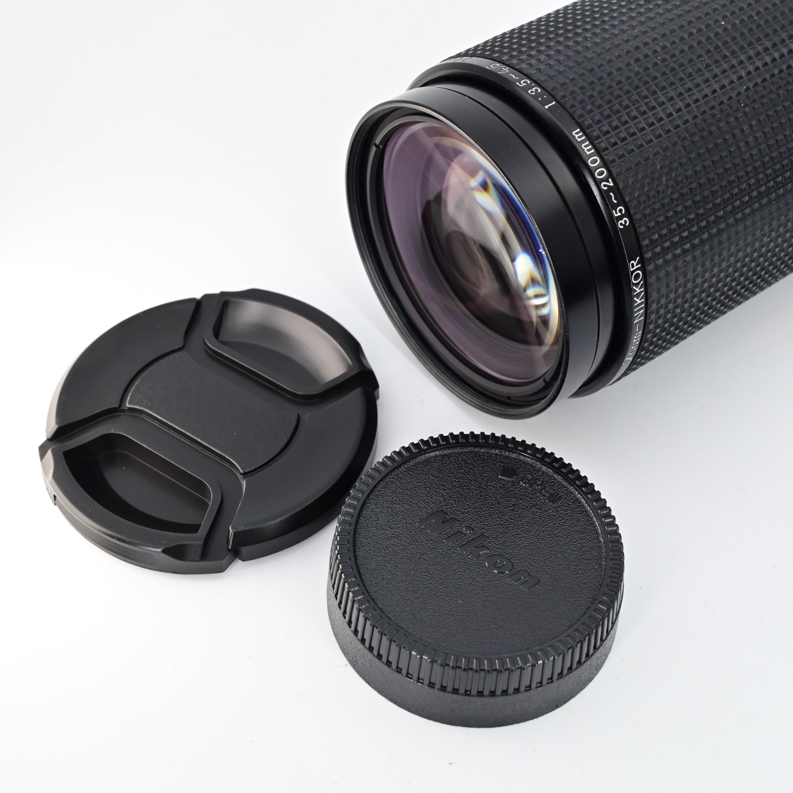 Nikon Zoom Nikkor 35-200mm f3.5-4.5 62mm Rear Lens Cap Front Lens Cap Cover Set