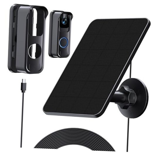 Solar Charger and Mount for Blink Video Doorbell&Blink Outdoor 2K+/4(4th)(Not