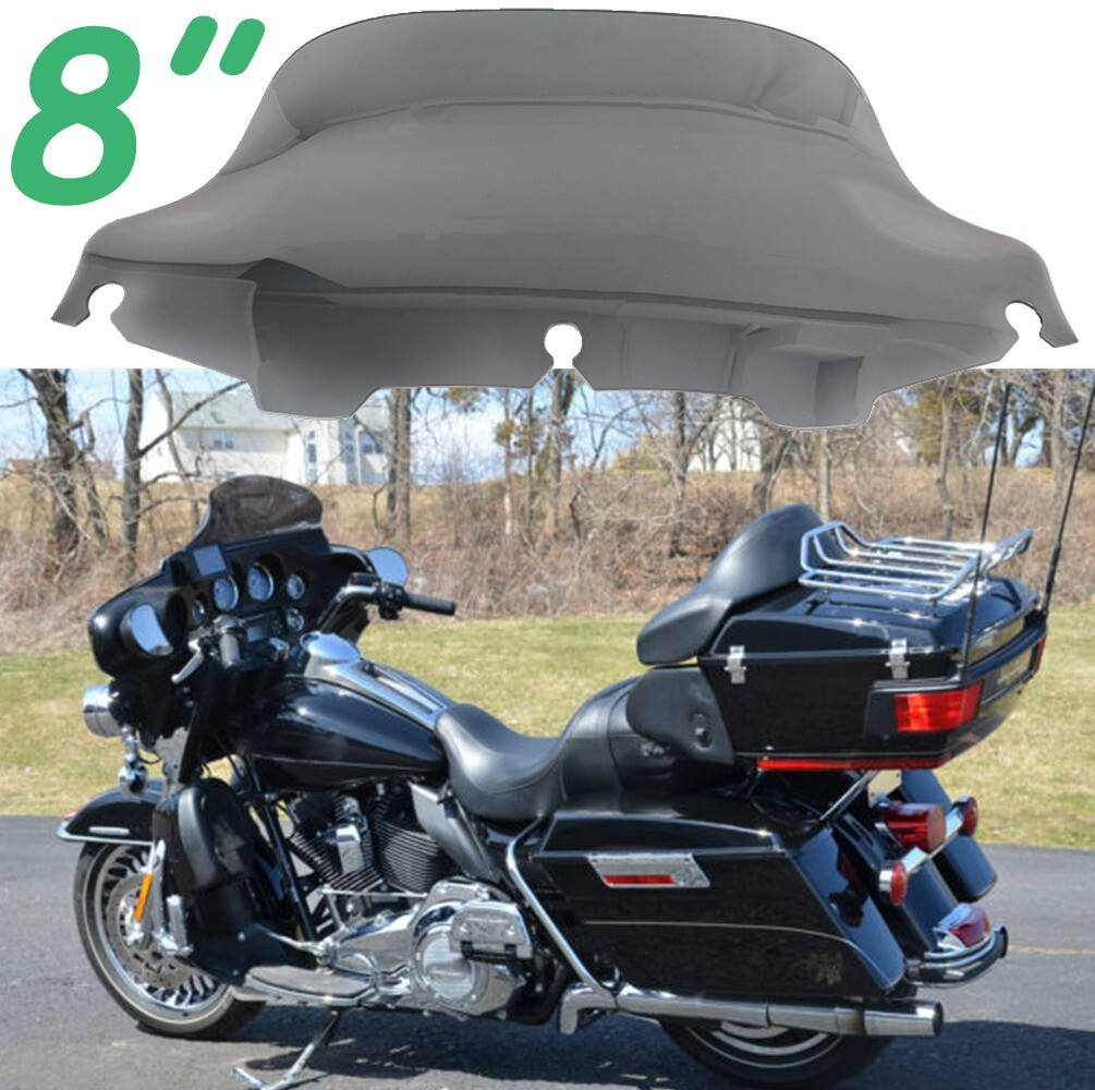 For Harley Electra Glide Ultra Limited FLHTK 2010-2013 8" Windshield Windscreen