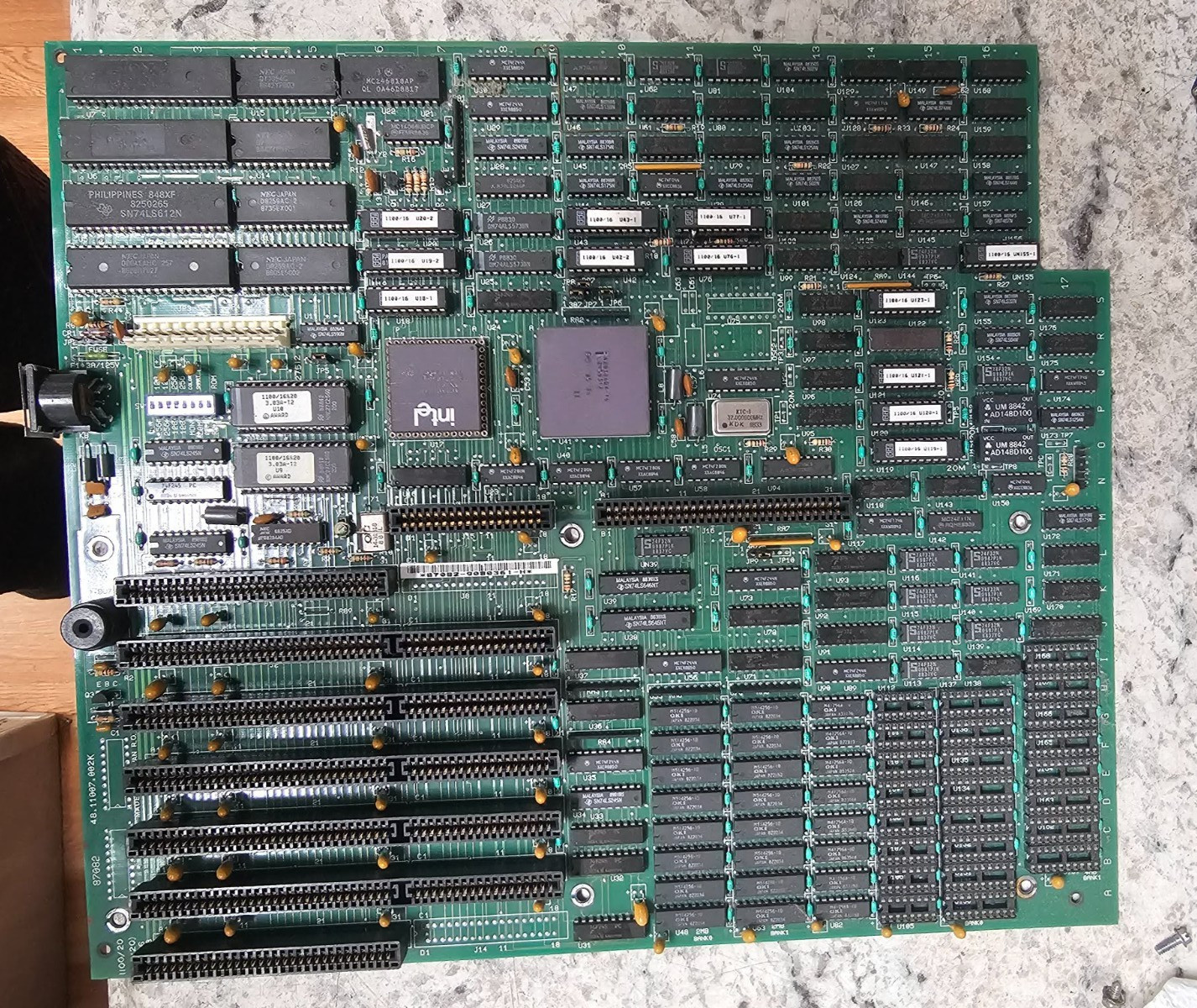 Rare Retro Gaming DOS 386 Acer MPF-PC/1100 25/33 Motherboard w/CO CPU Tested