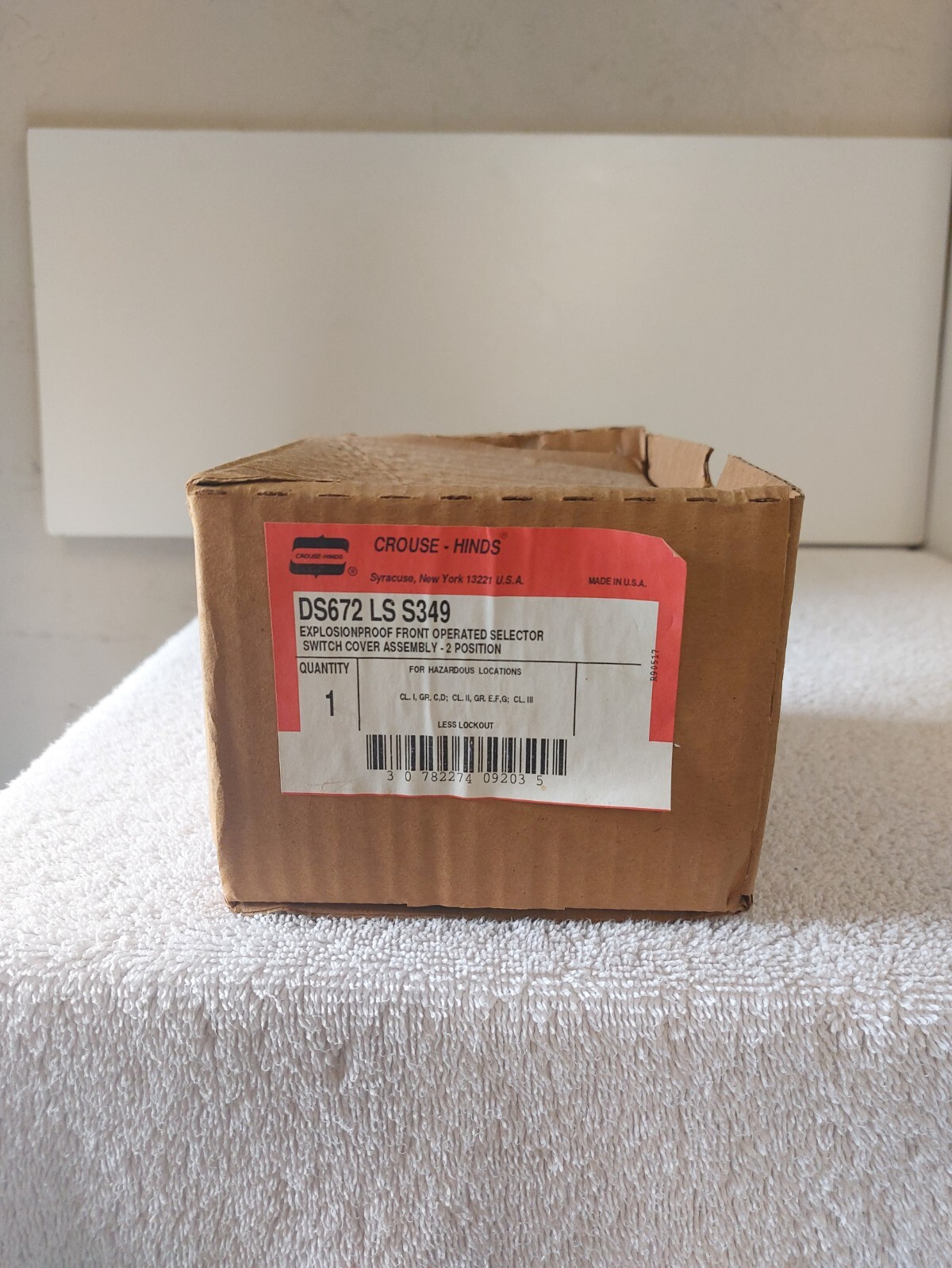 CROUSE-HINDS DS672 LS S349 2 POSITION SELECTOR SWITCH