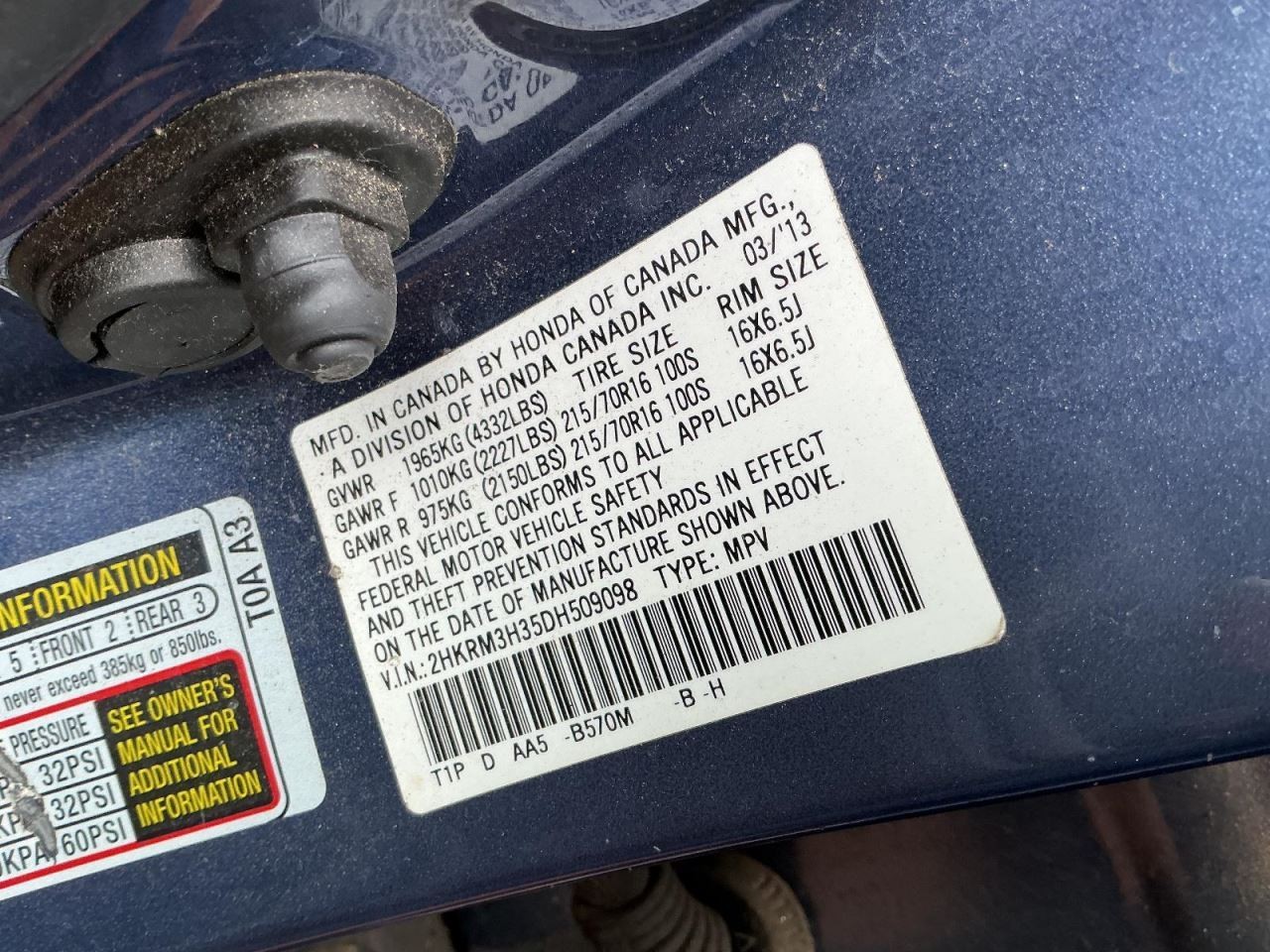 CR-V 2013 Glove Box 4973365