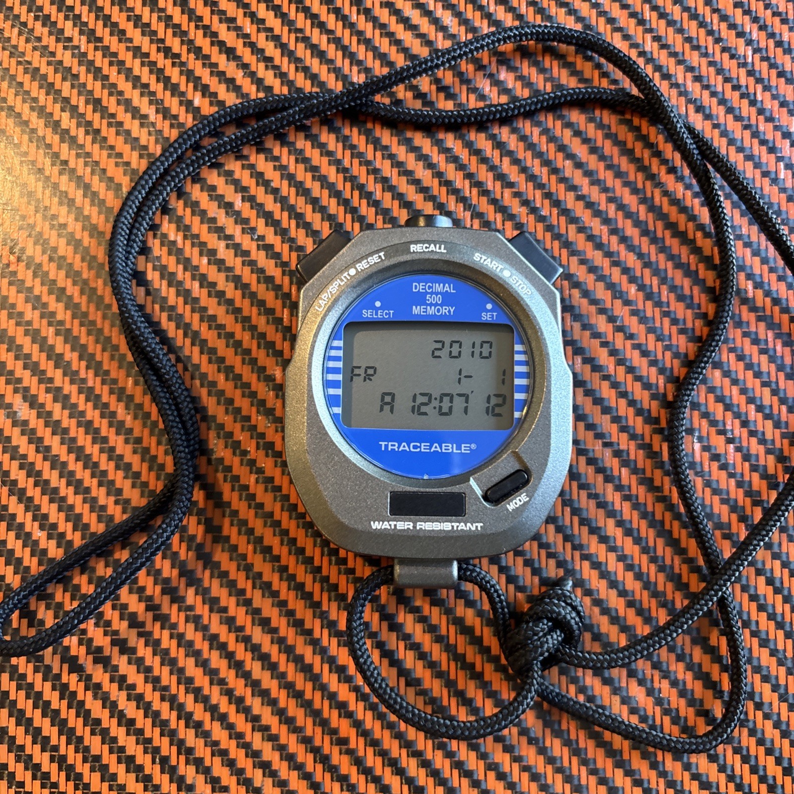 Thomas Traceable Model 1031 decimal 500 Memory Waterproof  stopwatch Mint!