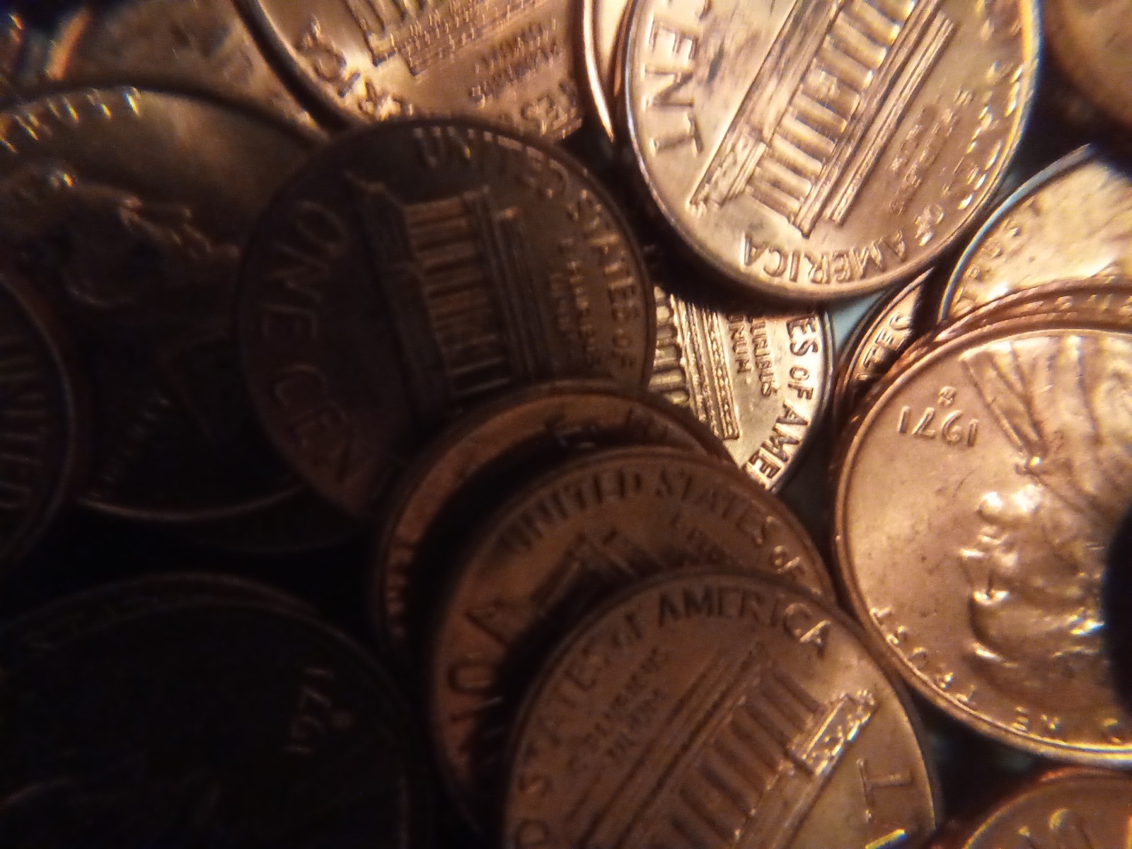 1971-S LINCOLN MEMORIAL CENTS UNCIRCULATED ROLL
