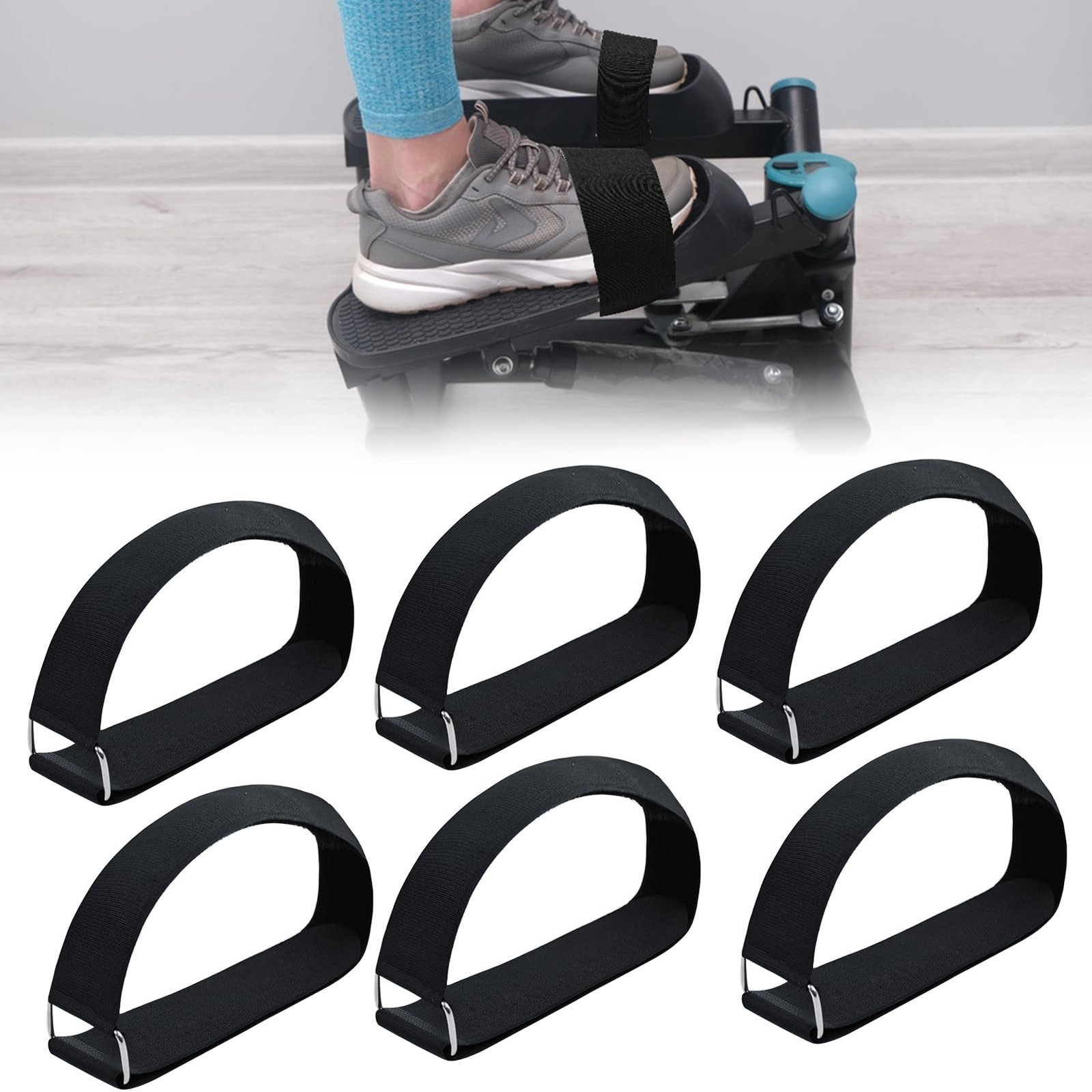 Adjustable Pedal Straps for Ellipse Leg Exerciser Machine, Feet Pedal Strap U...