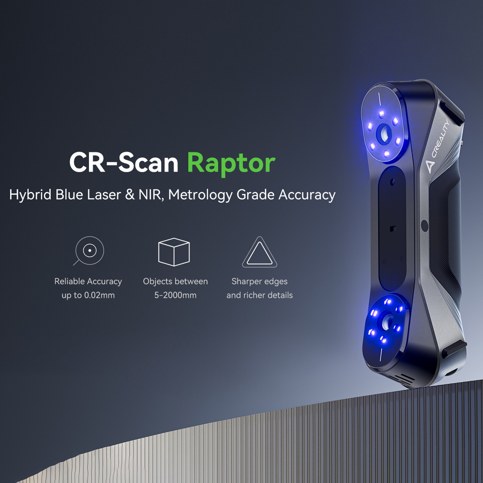 Creality 3D CR-Scan Raptor Multiple-line Blue & NIR Consumer 3D for 3D D6U8