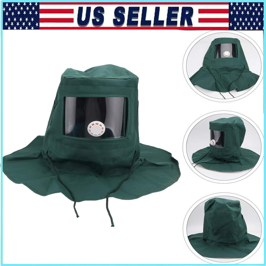 Sand Blasting Hood Cap Anti Wind Sandblaster Tools Dust Protective Face Shield