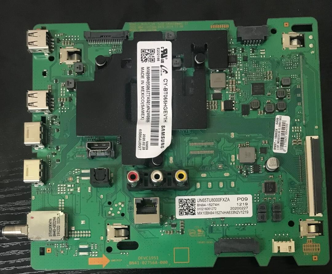 Samsung BN94-15274H Main Board for UN65TU8000FXZA, UN65TU8200FXZA
