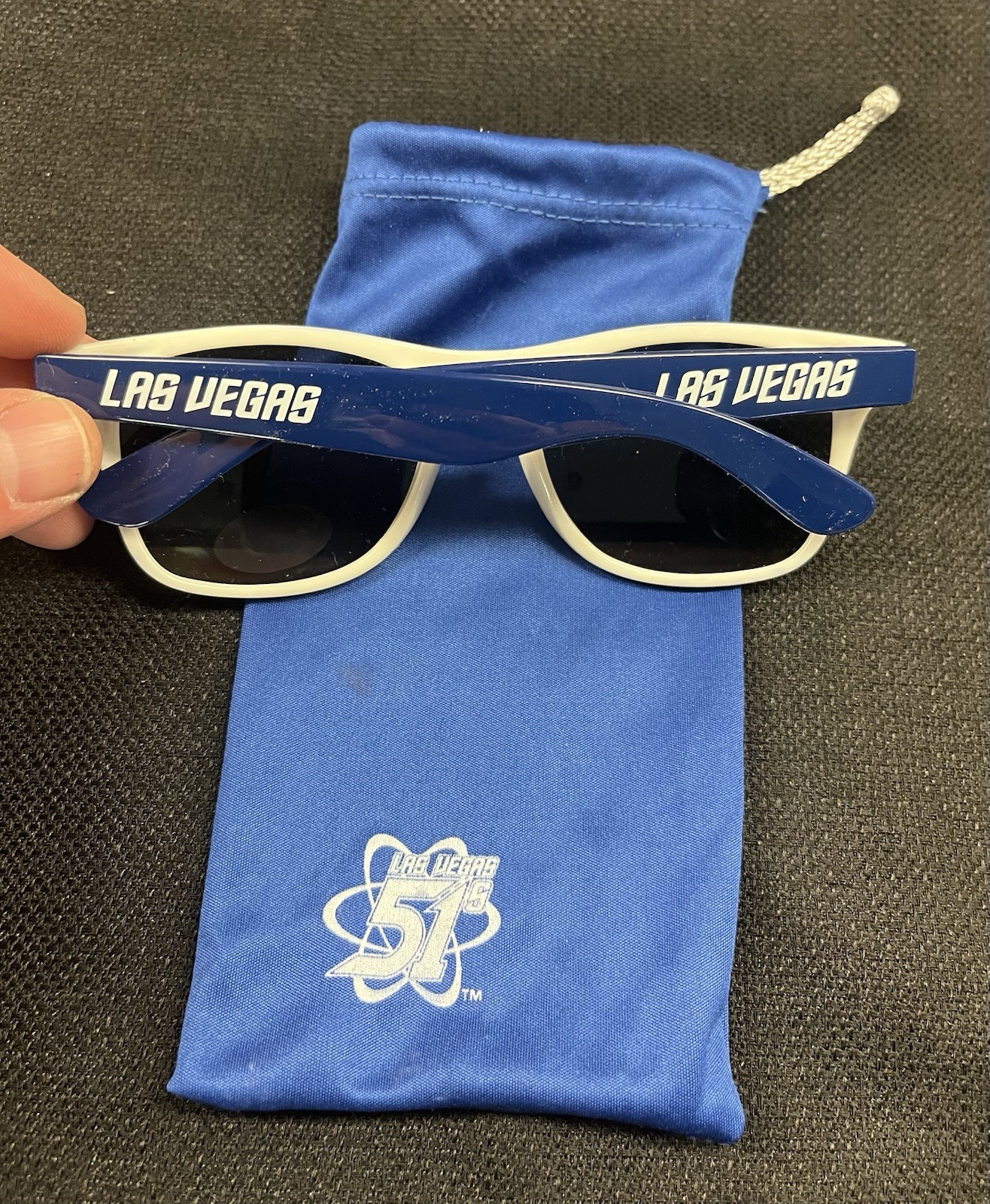 Rare Las Vegas 51’s Minor League Baseball Team Sunglasses w/ Drawstring Bag! NEW