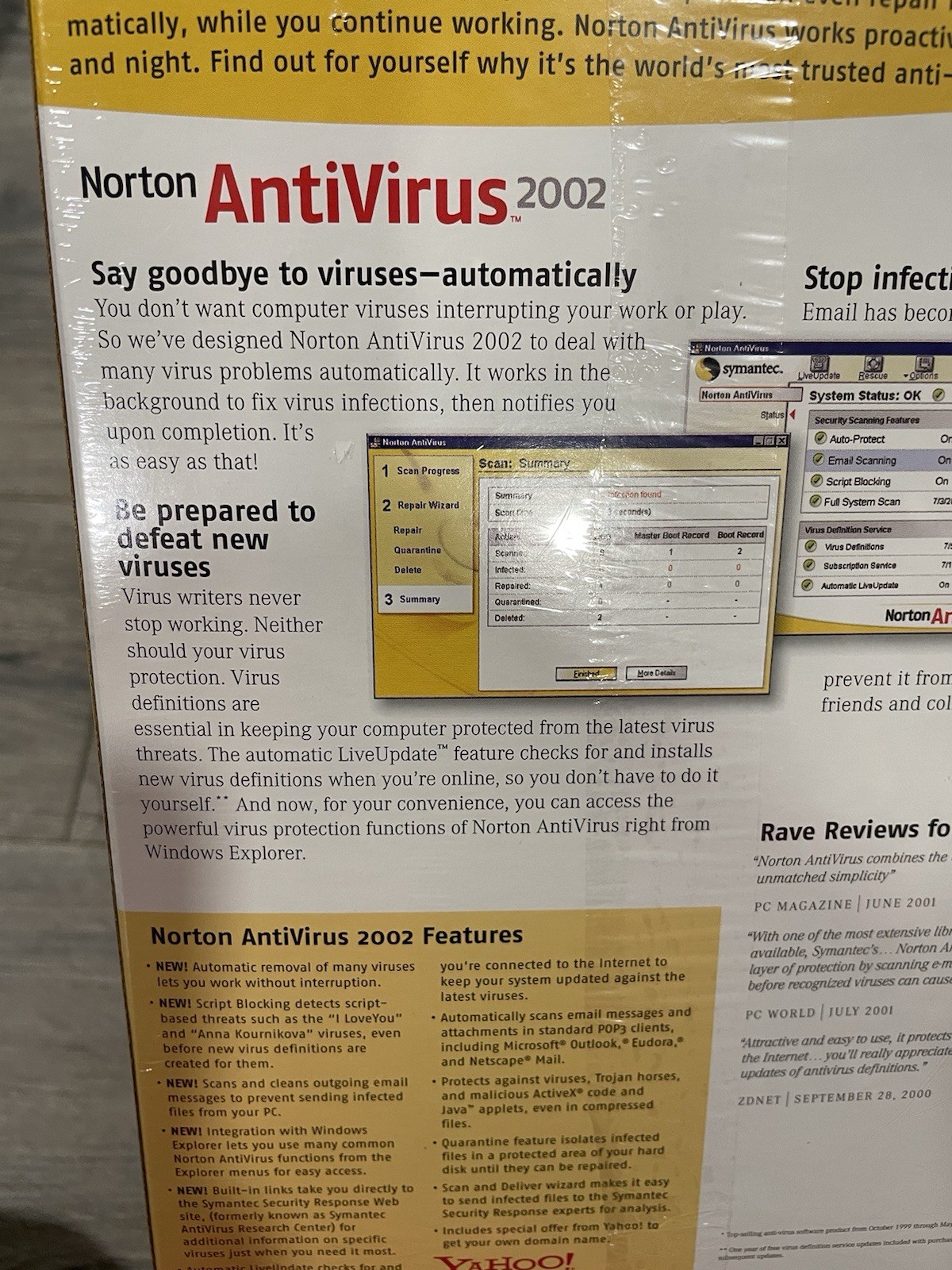 Norton Antivirus 2002 Sealed