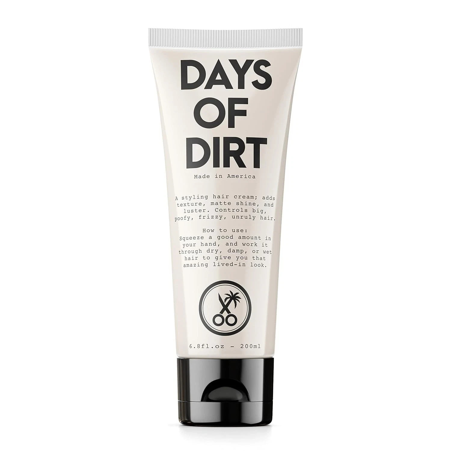 Days of Dirt Hair Styling Cream for Dry, Fluffy, Frizzy, Clean Lived-in Look ...