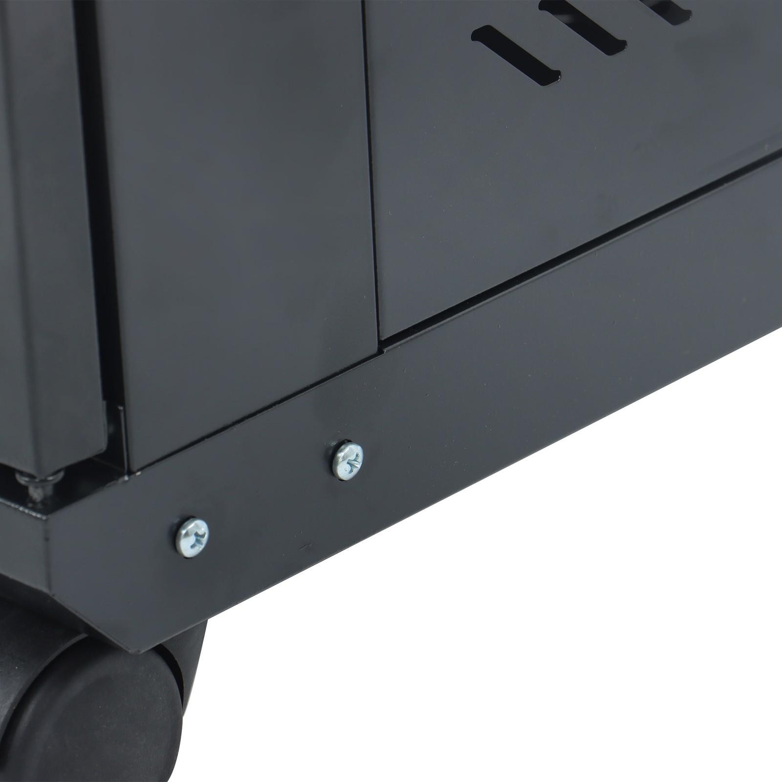12U Wall Mount Rack Enclosure, 15.5" Deep, Secure Locking Door