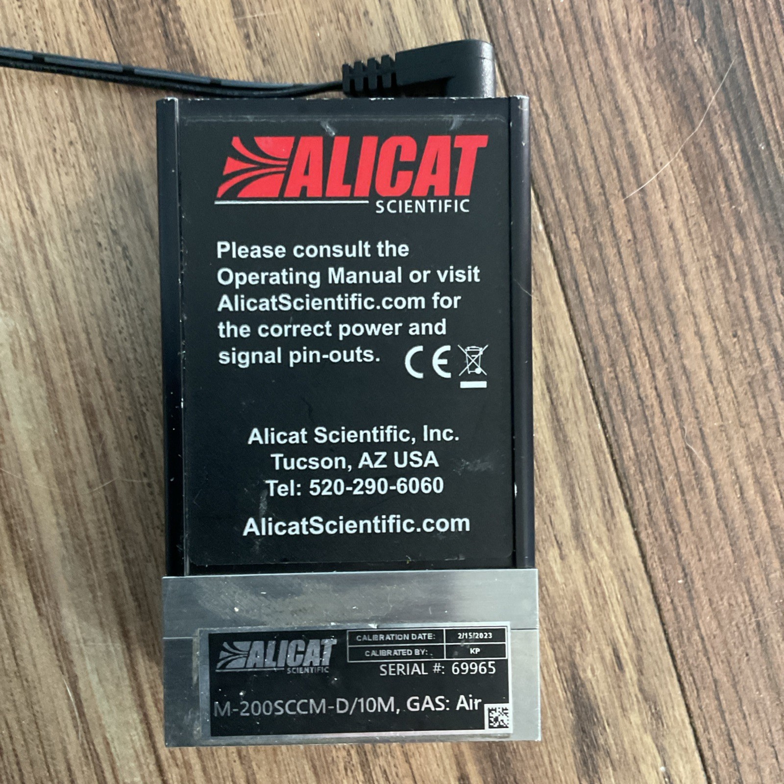 Alicat Scientific Mass Flow Controller M-200SCCM-D/10M