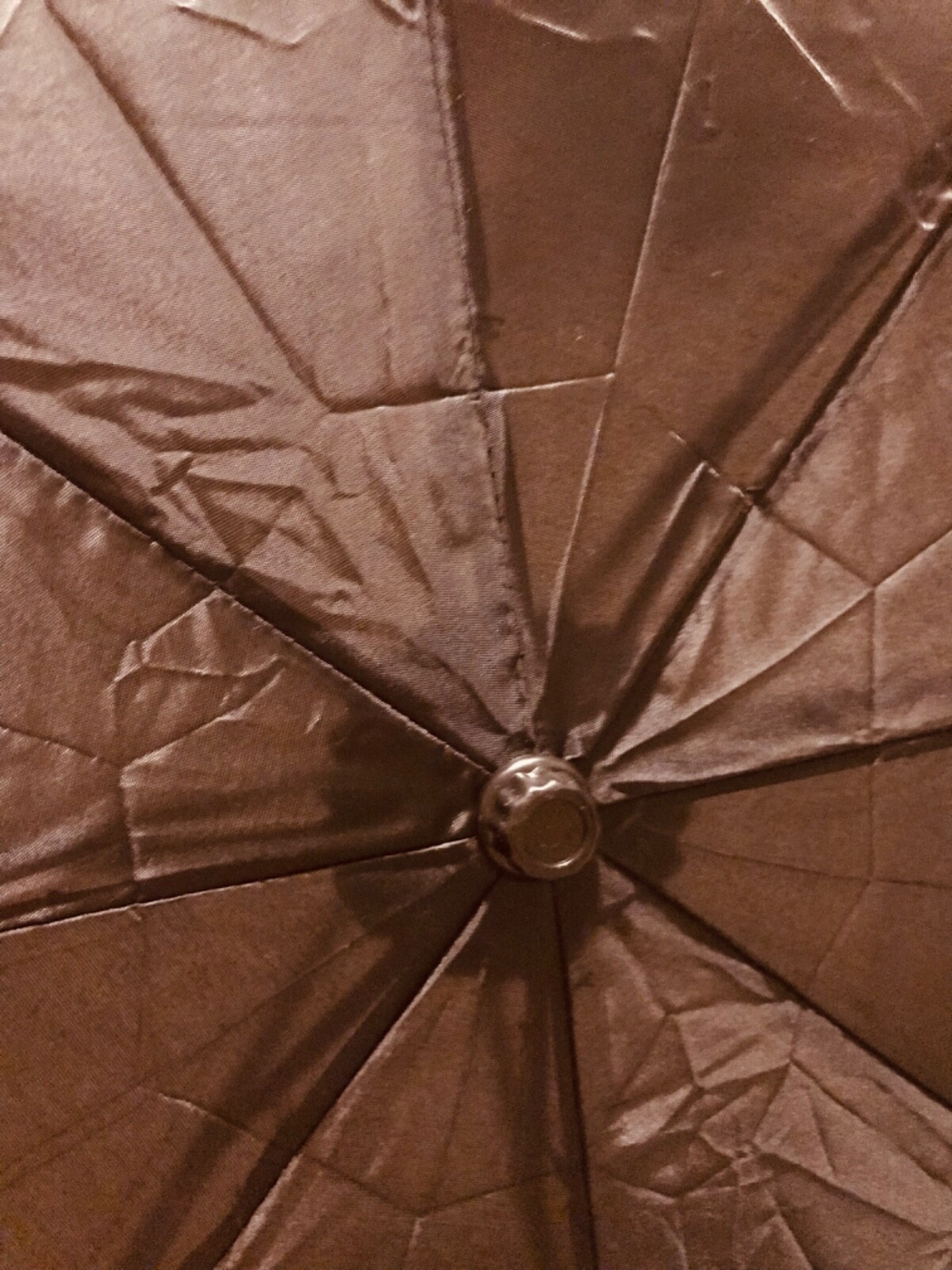 black polyester compact travel umbrella with cover, new