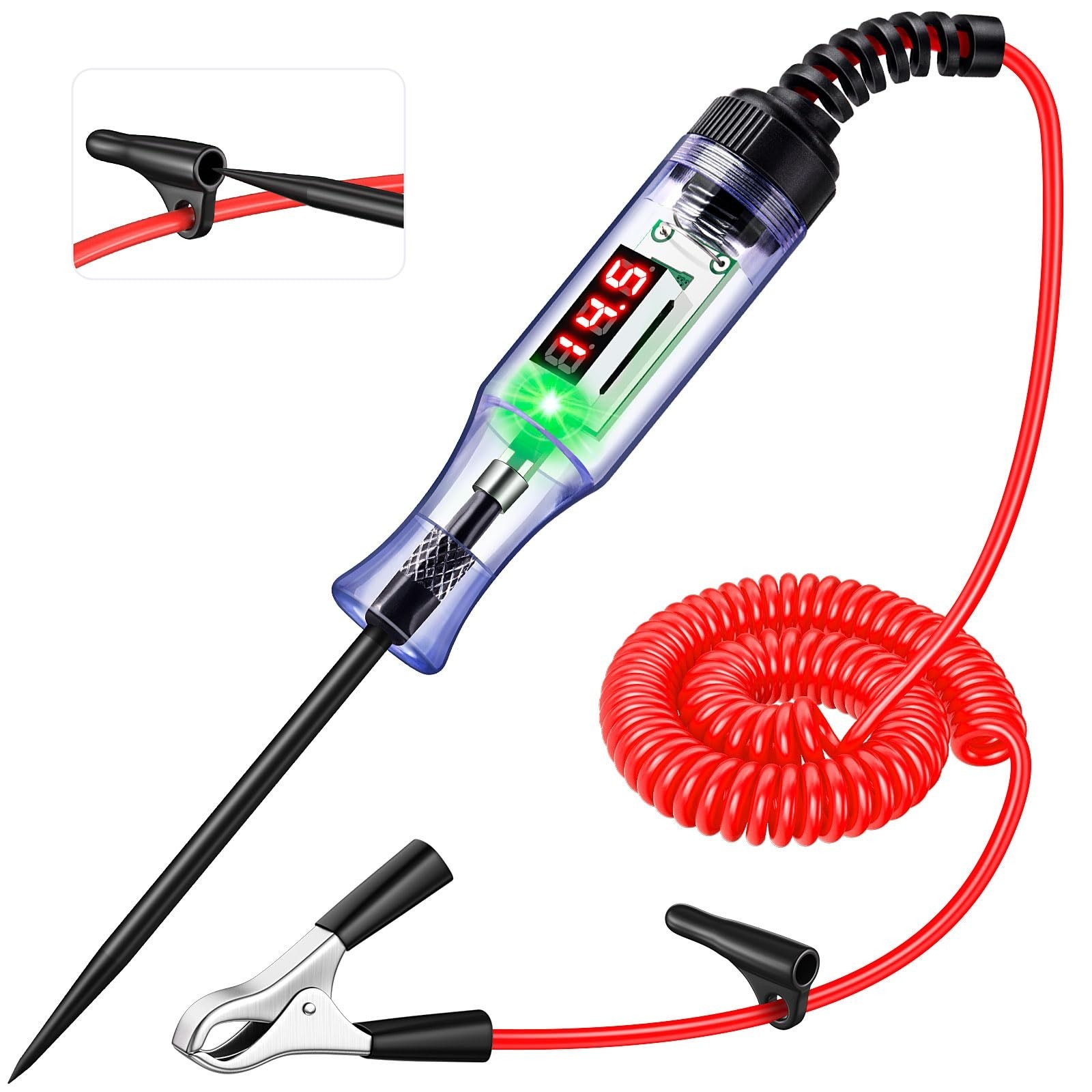 5-120V Digital Automotive Test Light with LED Voltage Display, Automotive Cir...