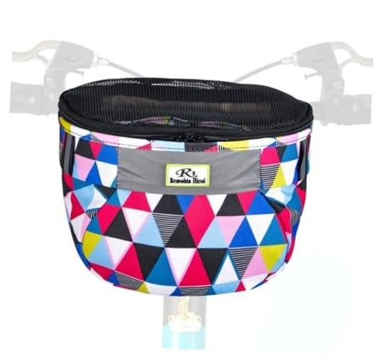 Remobia Hicol Kids Bike Basket,Durable Front Frame Bicycle & Scooter Triangle