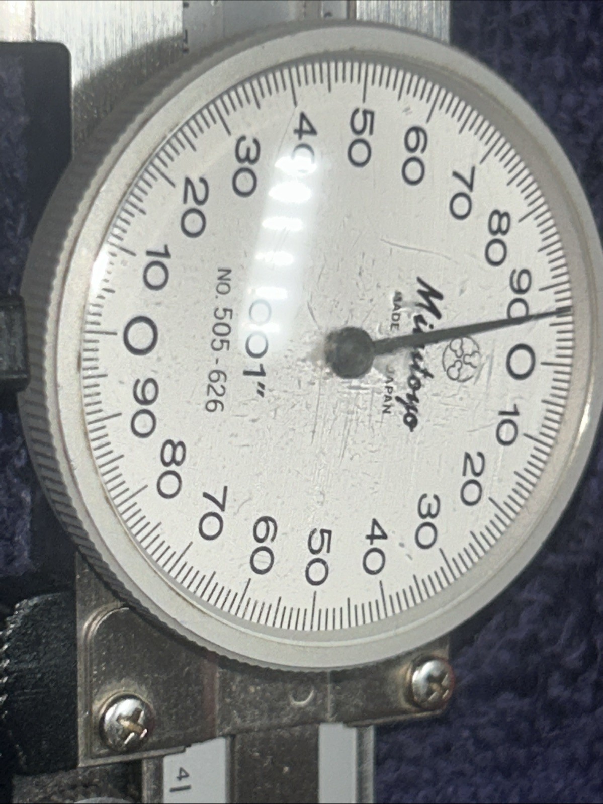 Mitutoyo No. 505-626 6” Dial Caliper Tool With Case Excellent