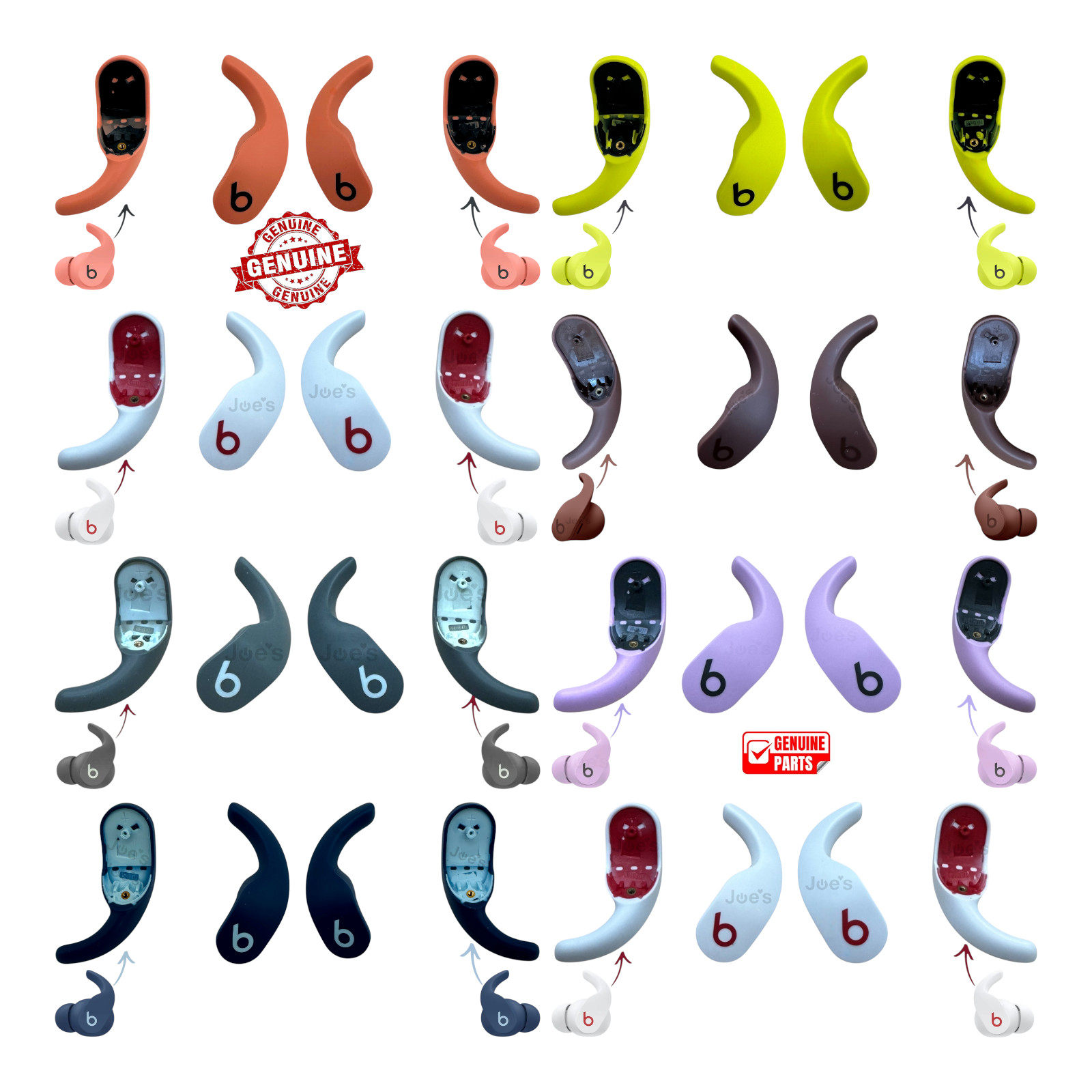 Authentic Beats Fit Pro  Earbuds Replacement Ear Hook Wingtip Tips Rubber Parts