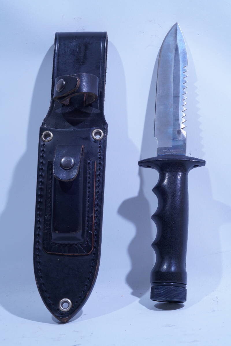 Rare 1980s Japanese Survival Knife “Life Knife Commando” Vintage Outdoor Blade