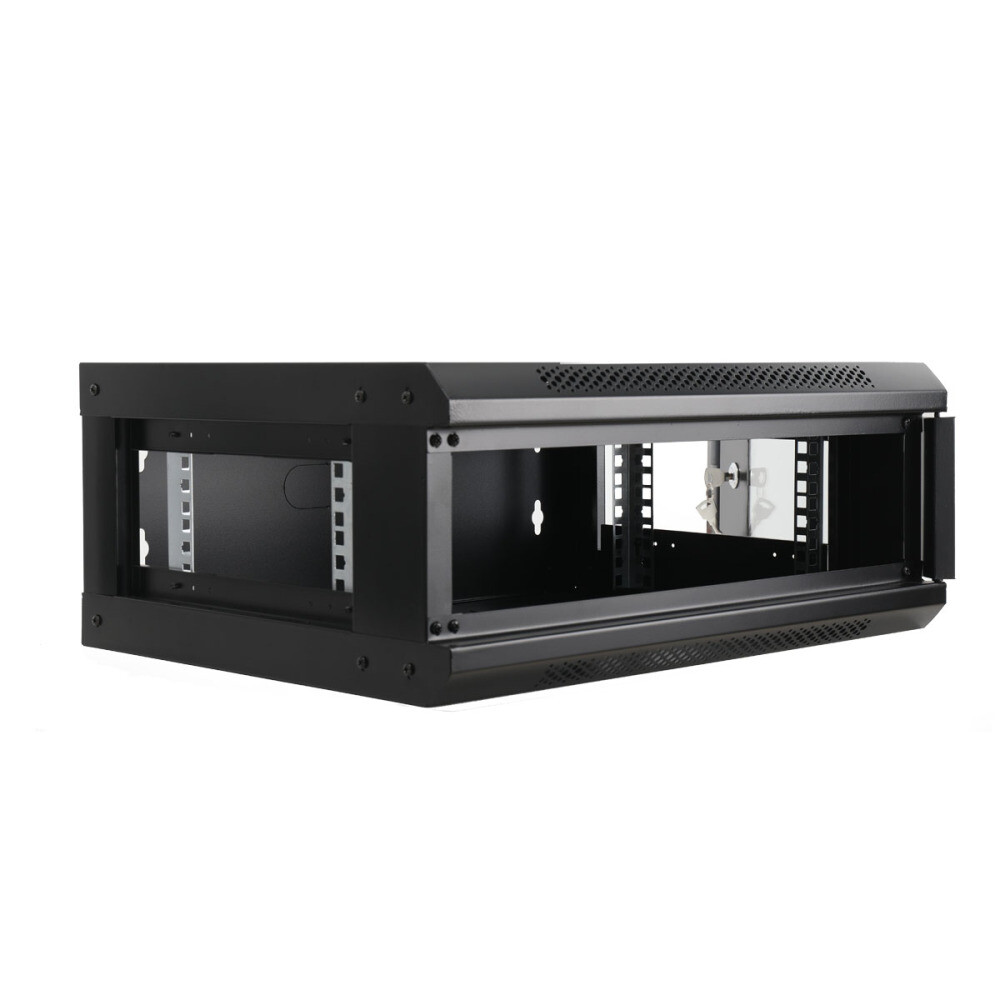 4U 22" Wall Mount Network Server Cabinet Enclosure Rack w/ Locking Lock & 2 Keys