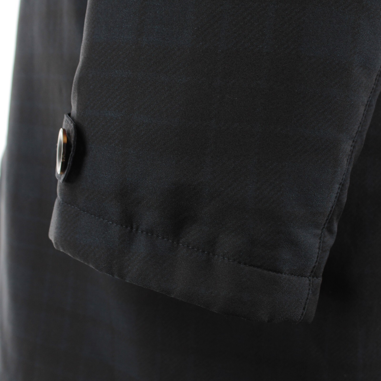 Canali Polyester Reversible Button Front Jacket Size 58 (3XL US) In Blue / Plaid