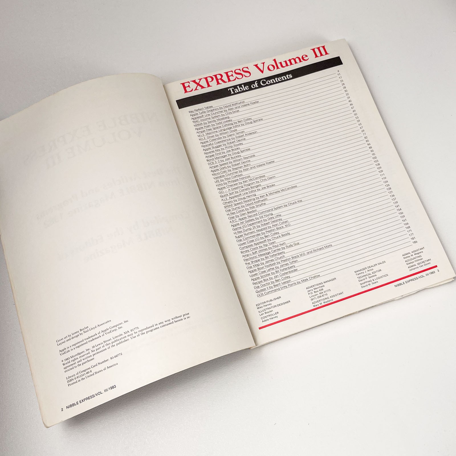 1983 Nibble Express Volume III - Best of 1982 Articles & Programs for Apple II
