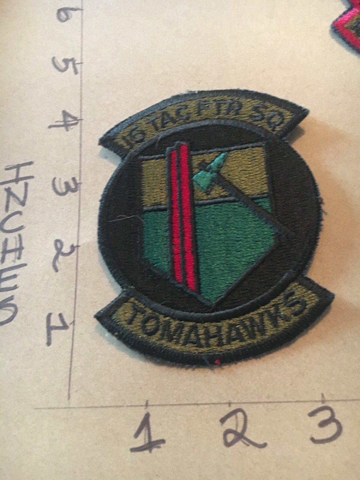 USAF 16th Tactical Fighter Squadron subdued patch 5/3/25